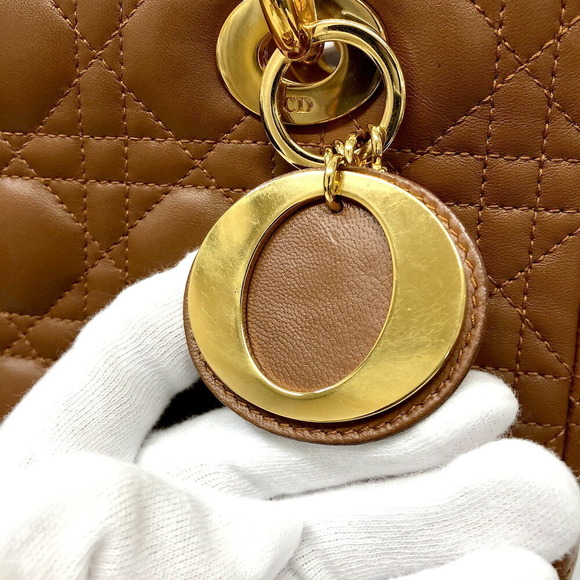 DIOR Lady Shoulder Bag Cannage Brown - Picture 8 of 9